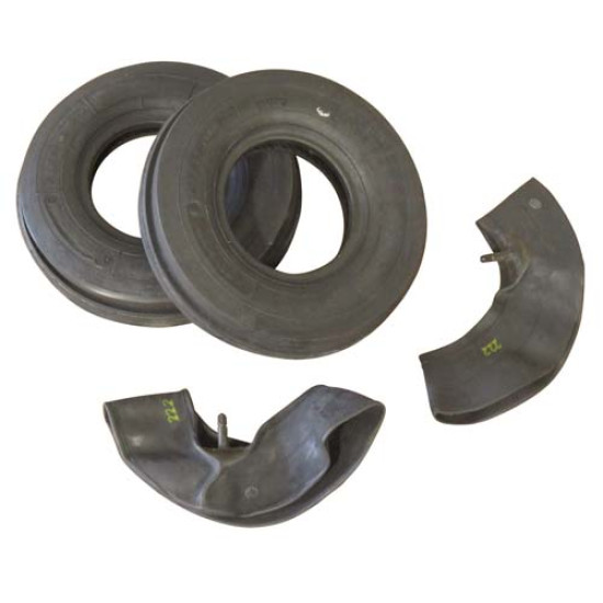 2 3.50x6 Tri-Rib Tires & Tubes