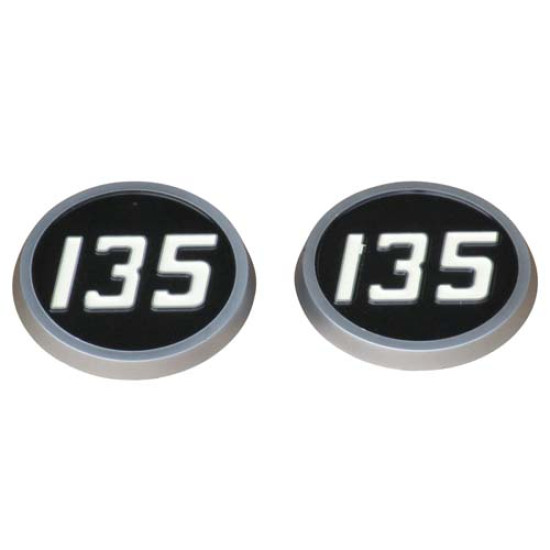 2 Plastic Medallion Hood Emblems 2 Plastic Medallion Hood Emblems