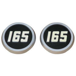 2 Plastic Medallion Hood Emblems