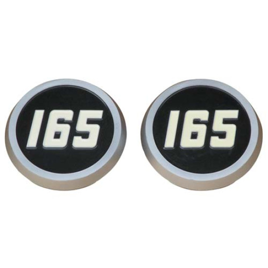 2 Plastic Medallion Hood Emblems 2 Plastic Medallion Hood Emblems