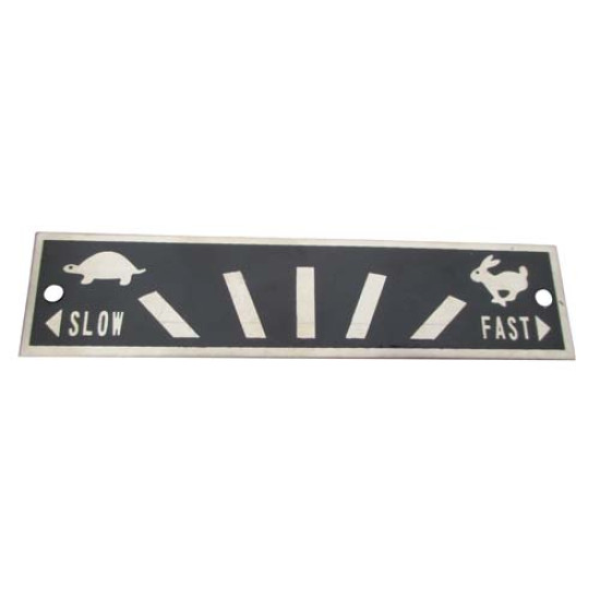 Throttle Speed Plate w/ Turtle Rabbit Throttle Speed Plate w/ Turtle Rabbit