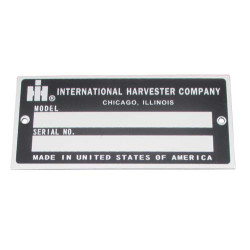 ID Serial Number Plate ID Serial Number Plate