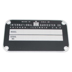 ID Serial Number Plate ID Serial Number Plate