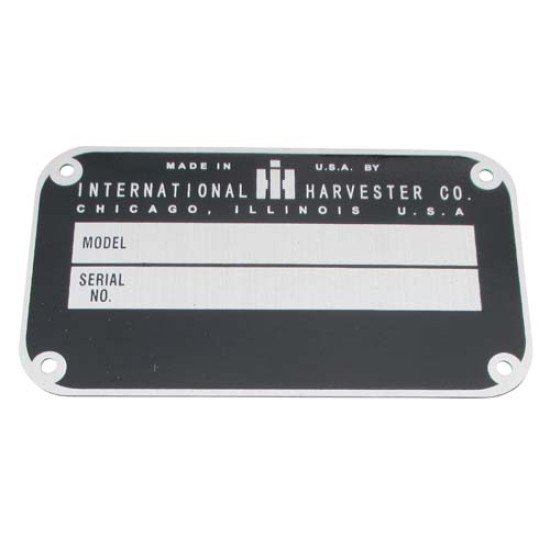 ID Serial Number Plate ID Serial Number Plate