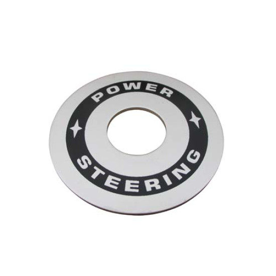 Power Steering Decal Plate Power Steering Decal Plate