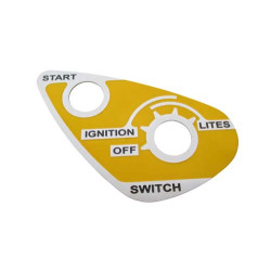 Yellow Ignition + Light Switch Plate