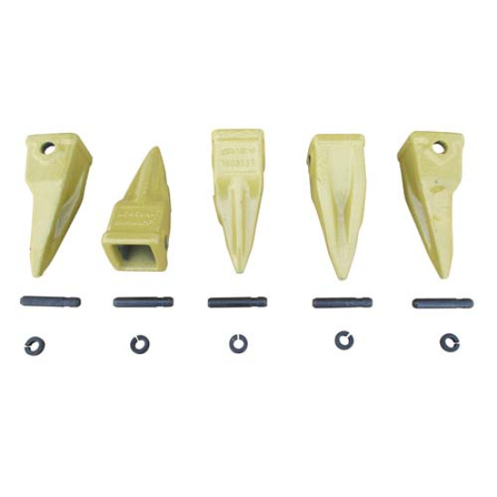 5 J200 Tiger Teeth + Pins + Locks 5 J200 Tiger Teeth + Pins + Locks