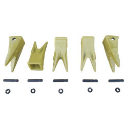 5 J200 Twin Tiger Teeth + Pins + Locks