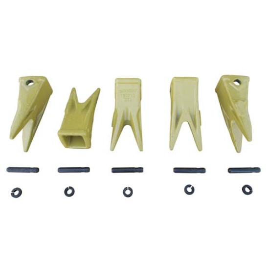5 J200 Twin Tiger Teeth + Pins + Locks 5 J200 Twin Tiger Teeth + Pins + Locks