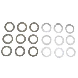 9 Clutch Plates + Discs