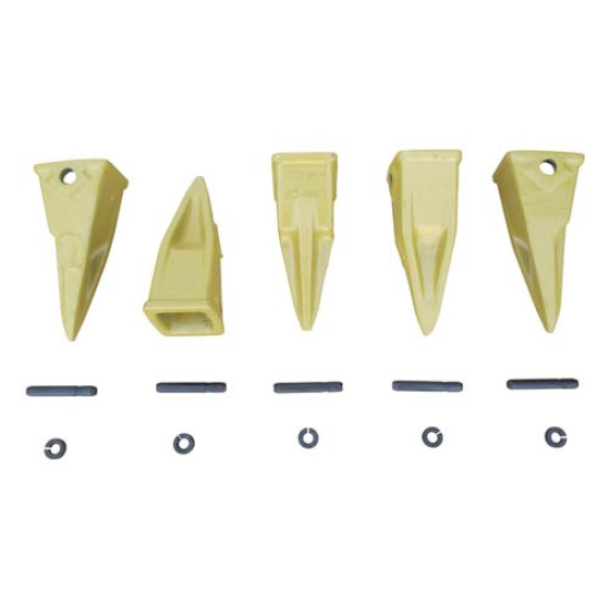 5 J300 Tiger Teeth + Pins + Locks 5 J300 Tiger Teeth + Pins + Locks