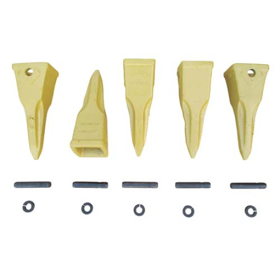 5 J350 Tiger Teeth + Pins + Locks 5 J350 Tiger Teeth + Pins + Locks