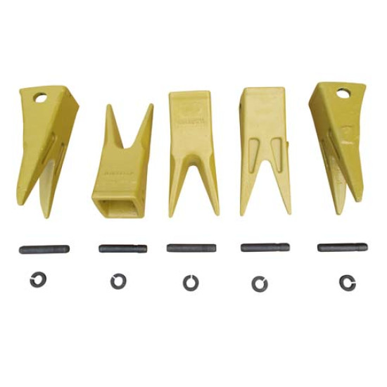 5 J350 Twin Tiger Teeth + Pins + Locks