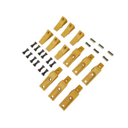 6 Flex Bucket Teeth + Adapter + Hardware 6 Flex Bucket Teeth + Adapter + Hardware