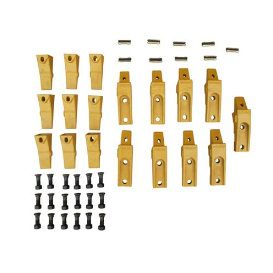 9 Flex Bucket Teeth + Adapter + Hardware 9 Flex Bucket Teeth + Adapter + Hardware