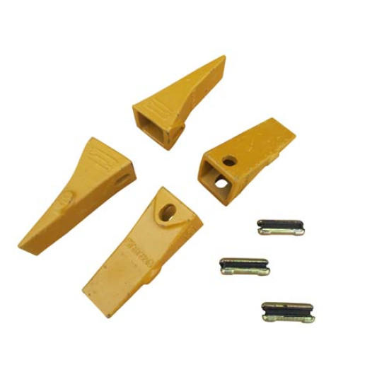 4 Bucket Teeth + Flex Pins