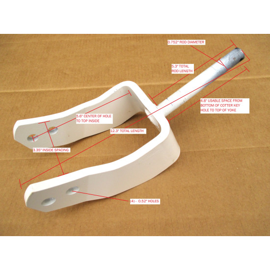 Mower Deck Wheel Caster Yoke