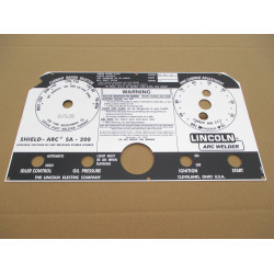 Black Dial Nameplate Faceplate Front