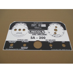 Black Dial Nameplate Faceplate